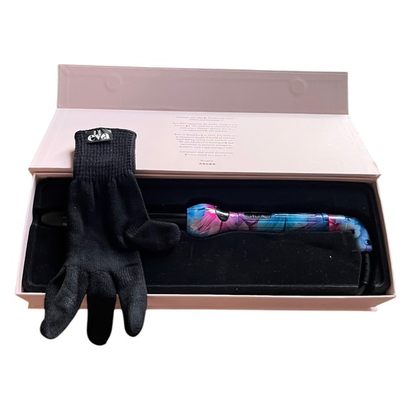 EVA NYC Hair 1" Curling Iron & Glove New Hair Style Beauty Professional Ceramic - Picture 1 of 7